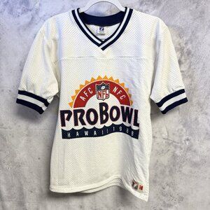 Vintage 90s Pro Bowl Hawaii Logo 7 Football Jersey Mens Medium 17.5x25 AFC NFC
